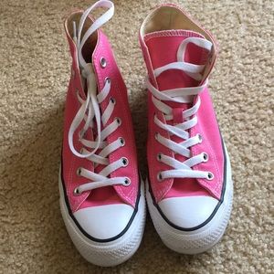 BRAND NEW!! Pink Converse All star high tops
